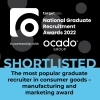 Shortlisted - The most popular graduate recruiter in consumer goods – manufacturing and marketing award