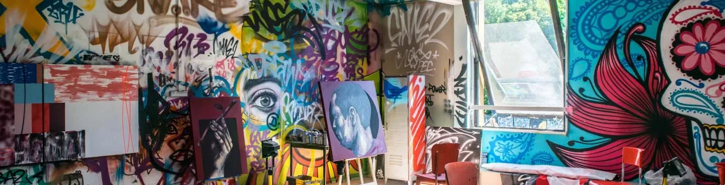 Creative arts, media and design background image